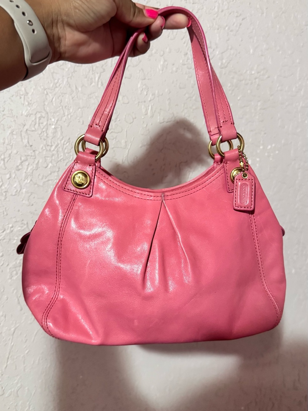 Coach Limited Edition Pink Breast Cancer Mia Mini Purse.